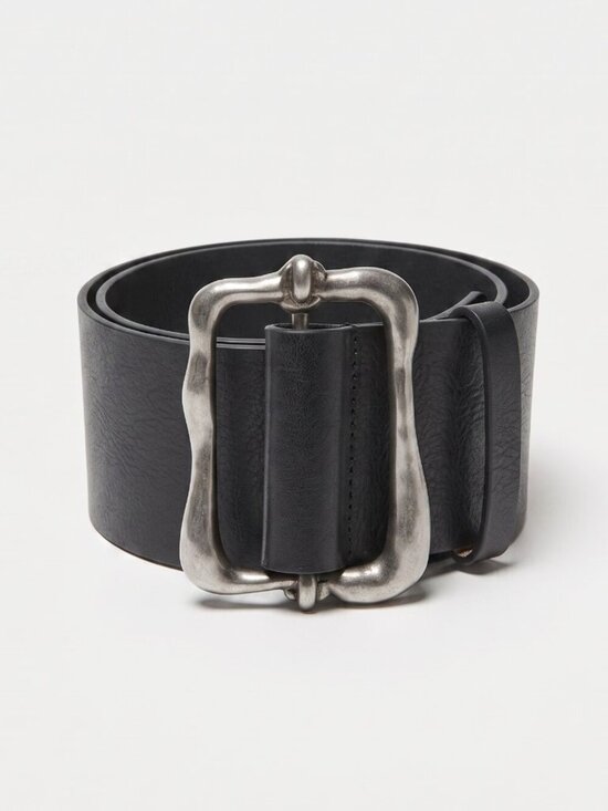 ba&sh Blaire Leather Wide Belt – Black (Size 75 cm / XS ) NWOT main image 3